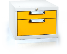 Hanging UNI line cabinet for workbenches 351 x 480 x 600 - 2x drawer